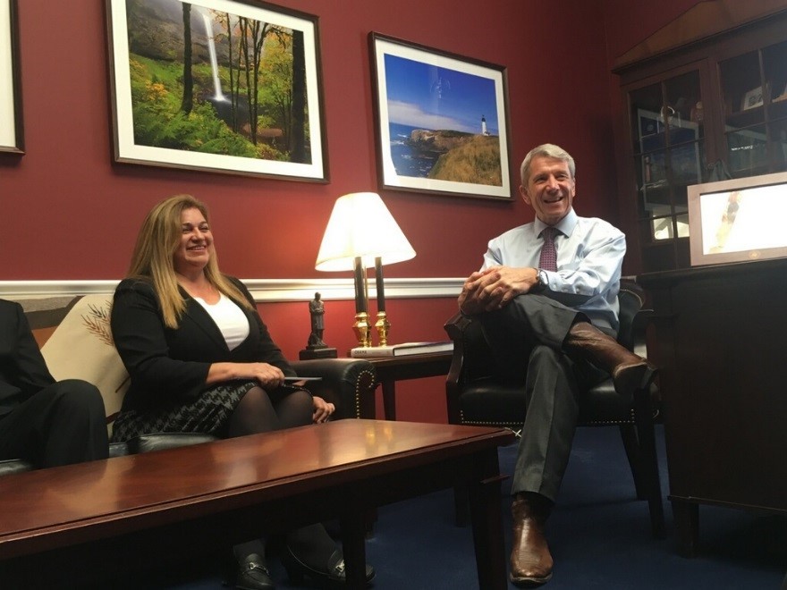 Letter carriers with Rep. Kurt Schrader (D-OR)